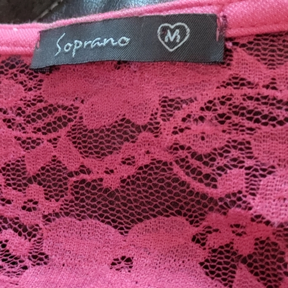 Size Medium Soprano Pink Peplum Dress - Picture 5 of 7